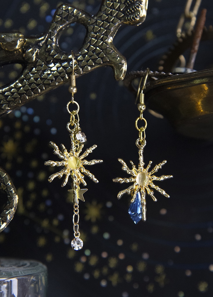 【ツイステ モチーフアクセサリー】星送りイヤリング&フックピアス