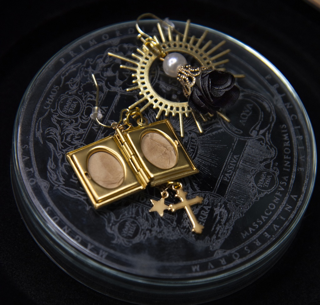 バデーニ概念イヤリング&ピアス 一縷の星芒