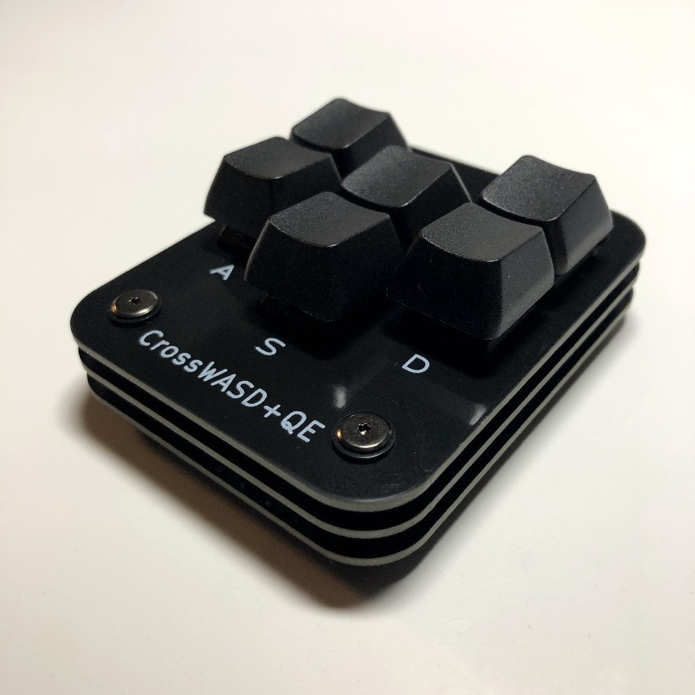 CrossWASD™+QE Keyboard