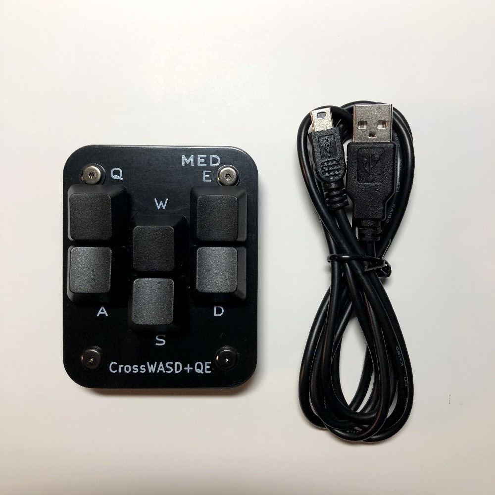 CrossWASD™+QE Keyboard
