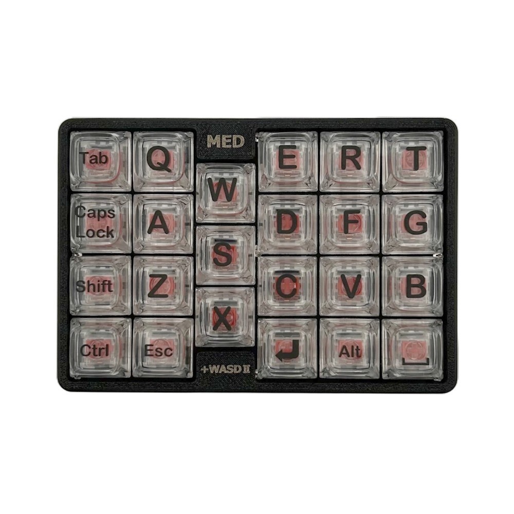 MED® CrossWASD™ Mk-II (Gaming keyboard for Left hand)