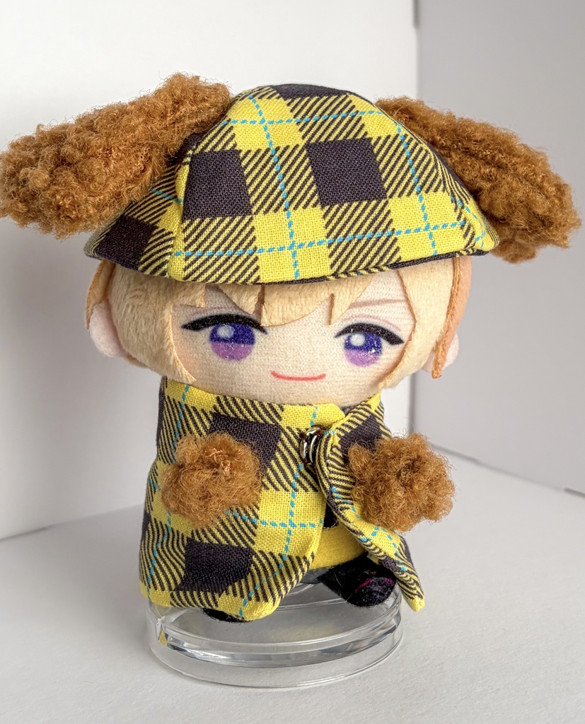 わんわんチェックの帽子セット