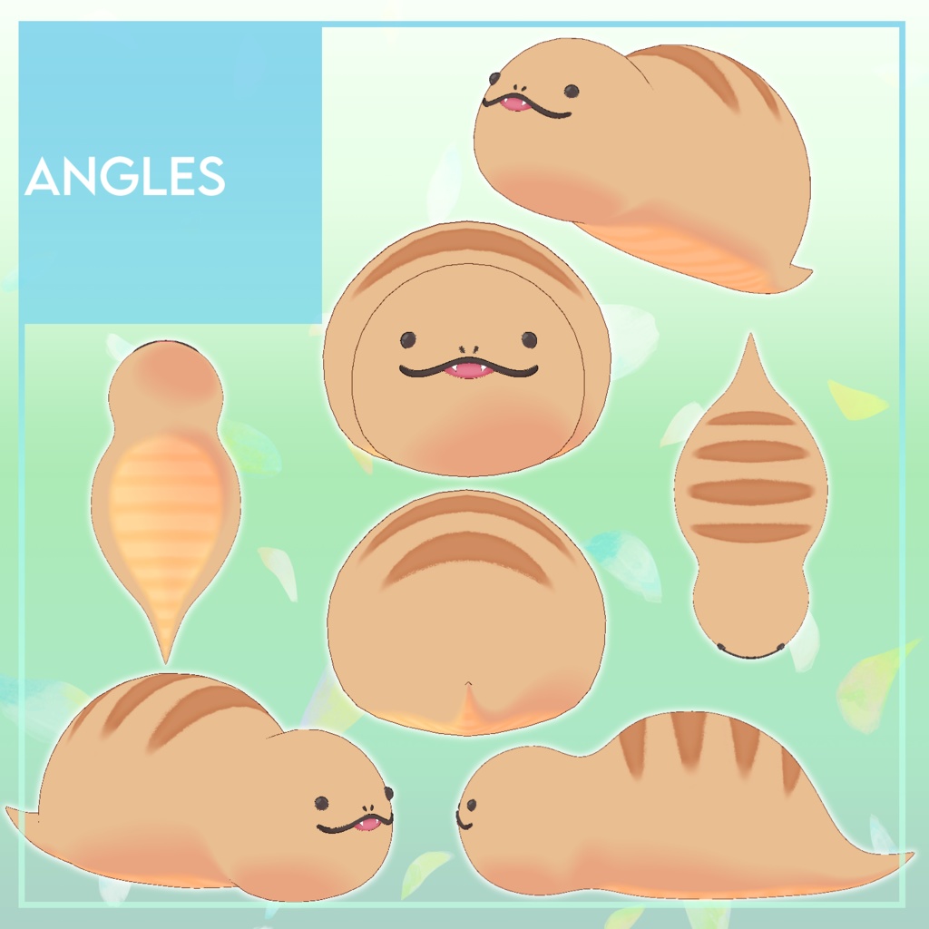 オリジナル3Dモデル「のこのこつちのこ」