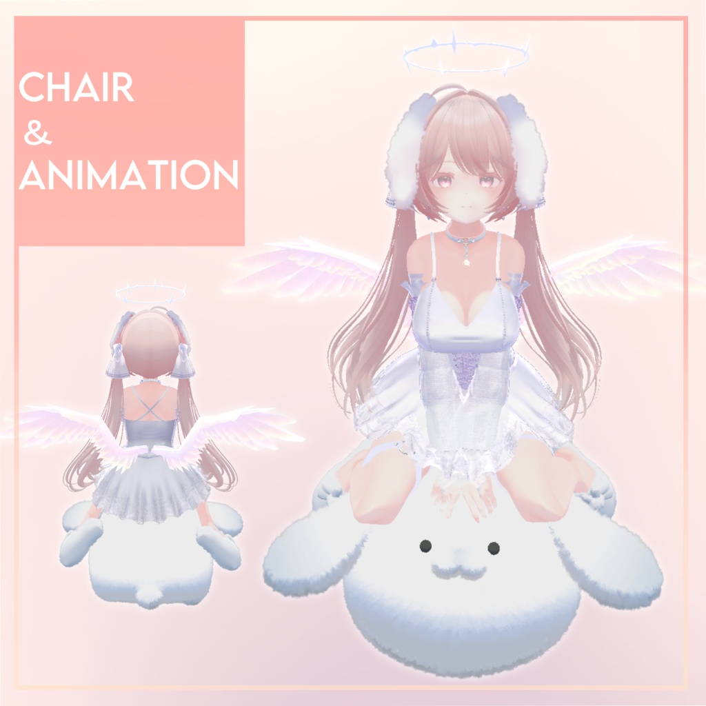 オリジナル3Dモデル「まるまるうさちゃん」