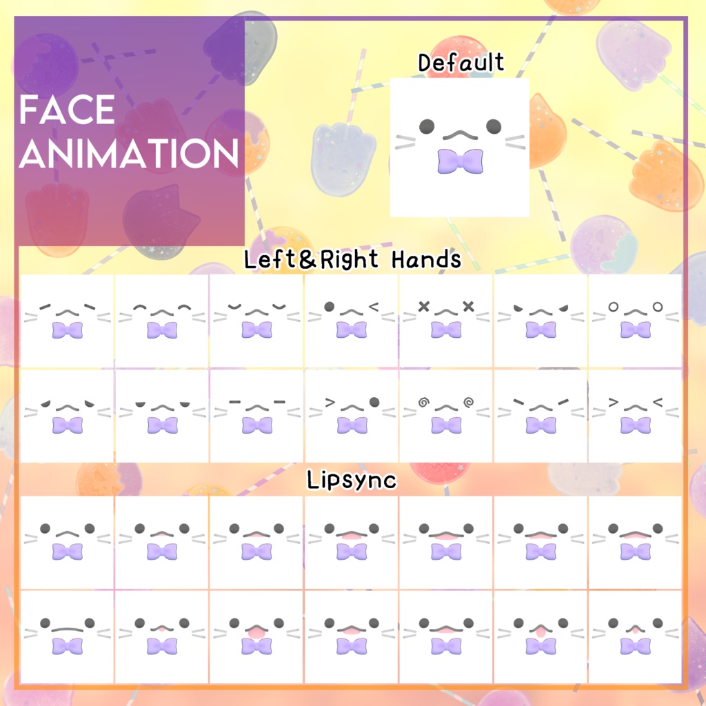 オリジナル3Dモデル「ひらひらねこちゃん」