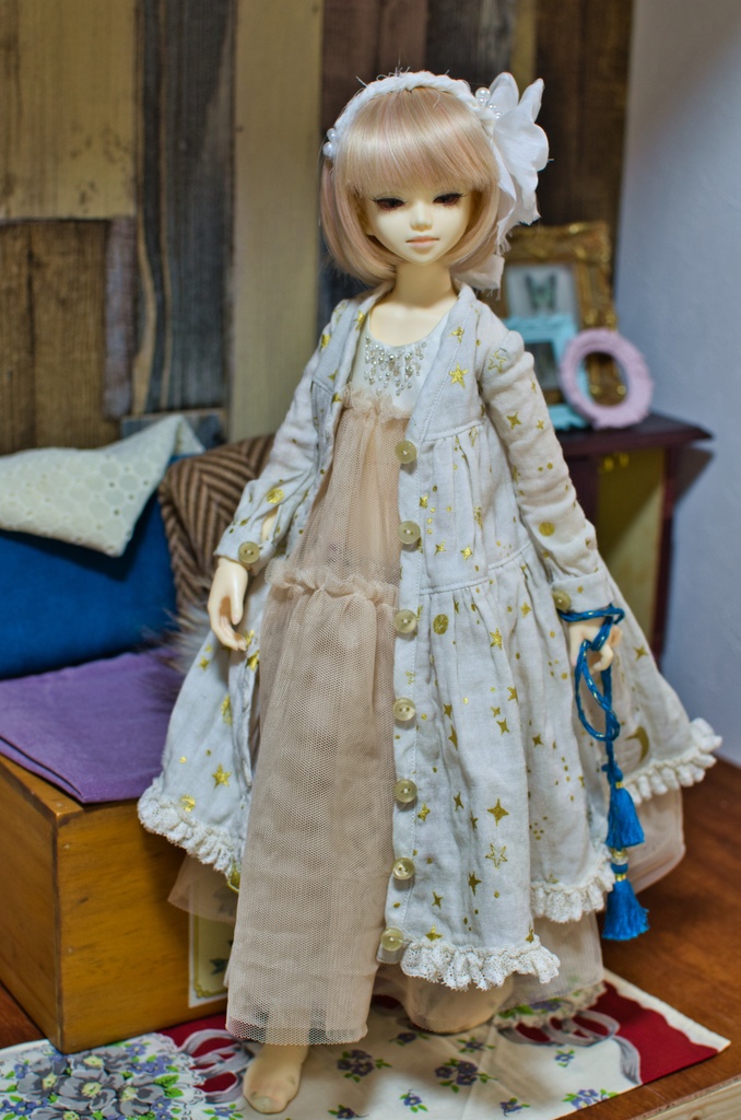 夜空ガーゼワンピースset