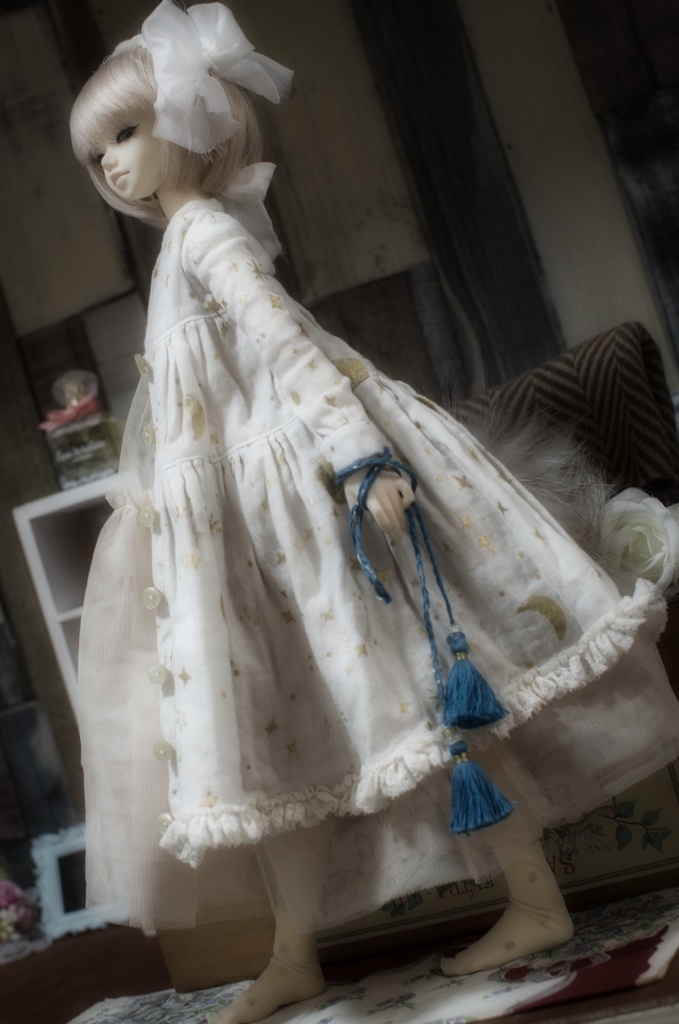 夜空ガーゼワンピースset