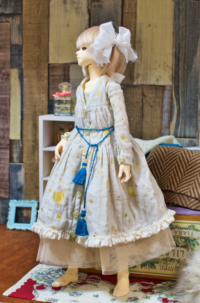 夜空ガーゼワンピースset