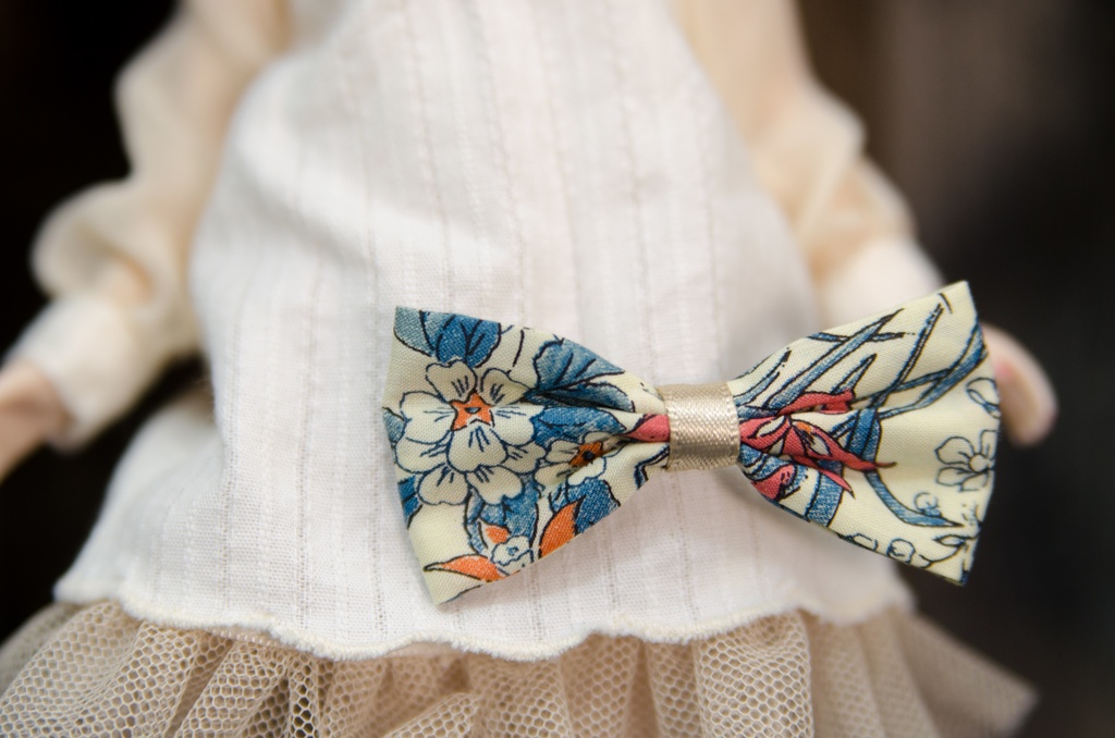 付け襟ワンピースセット(WHITE×セーラー)1/6ドールアウトフィット