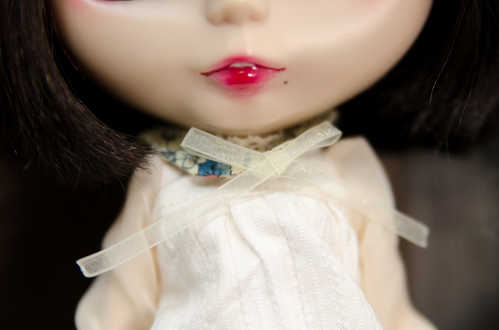 付け襟ワンピースセット(WHITE×セーラー)1/6ドールアウトフィット