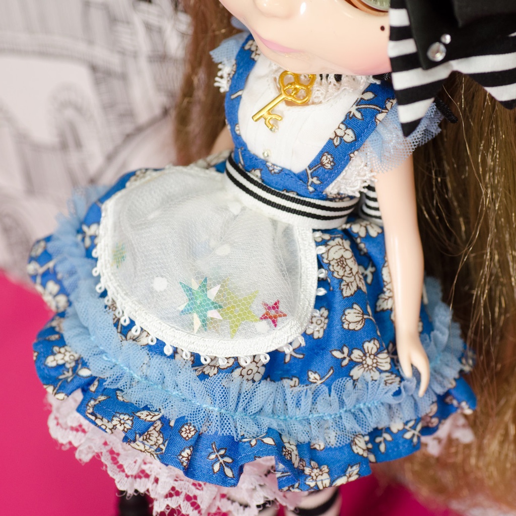 1/6ドール用 アリスワンピースセット<フラワー>