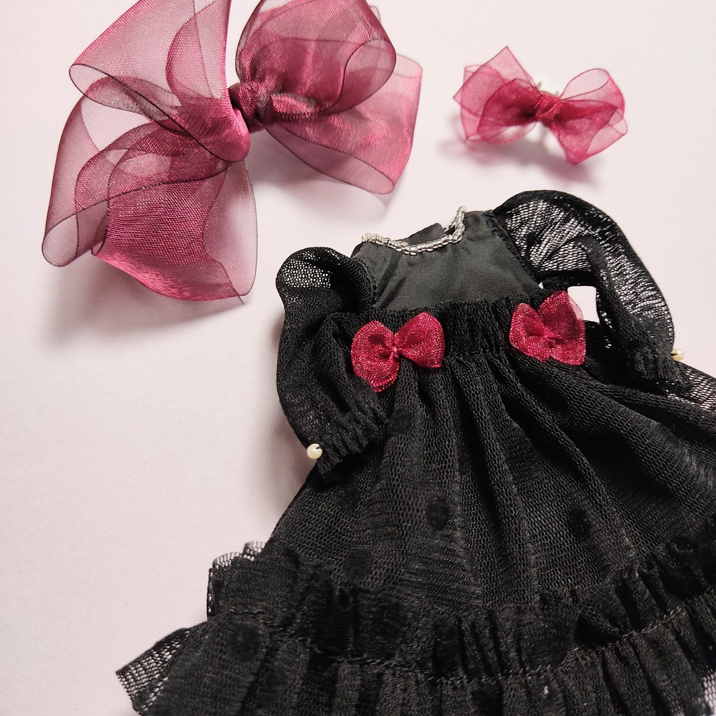 ドットチュールワンピースセット 1/6size