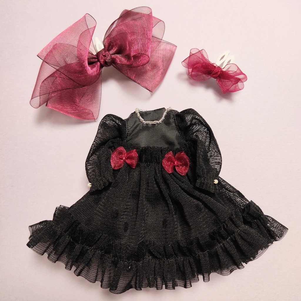 ドットチュールワンピースセット 1/6size