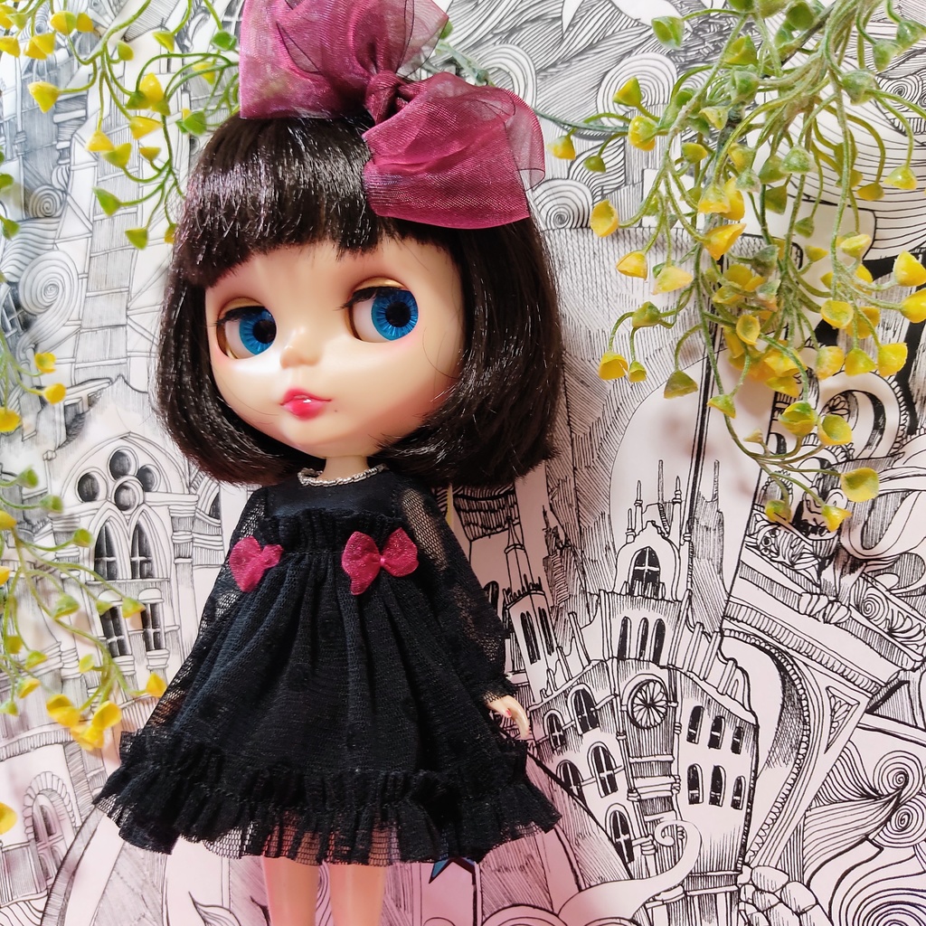 ドットチュールワンピースセット 1/6size