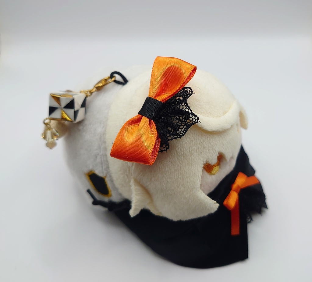 あごのせ 黒マント オレンジ