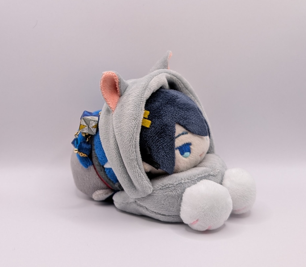 あごのせ にゃんこ グレー