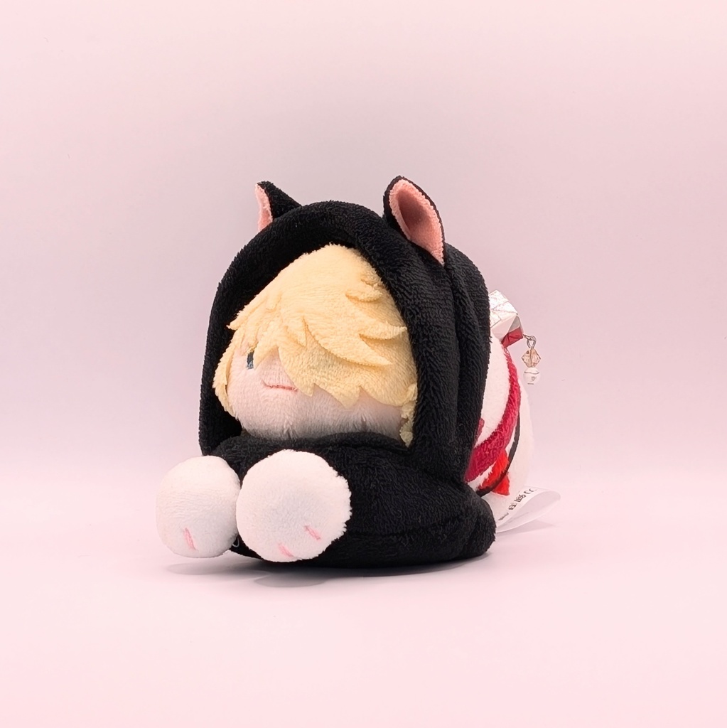 あごのせにゃんこ 黒×白