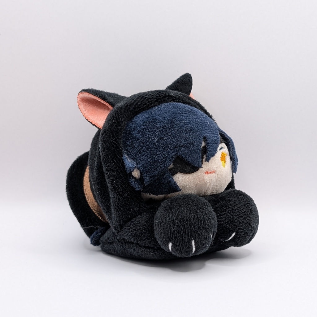 あごのせにゃんこ 黒×黒