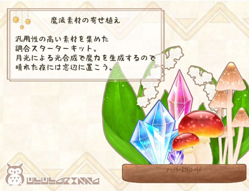 魔法素材の寄せ植え