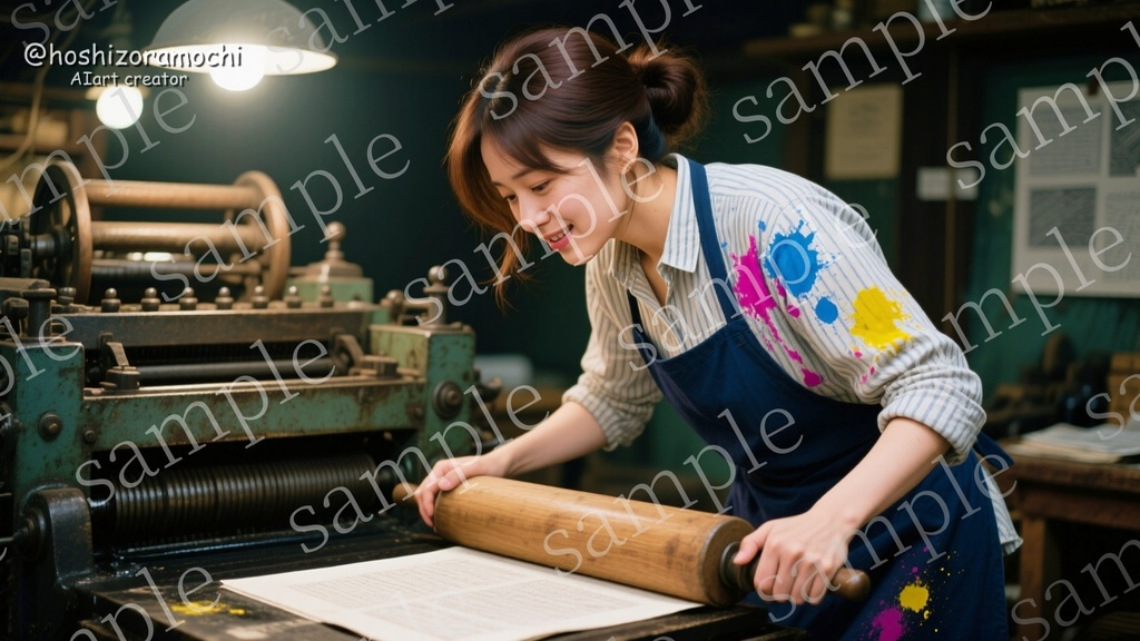 グラフィックデザインの世界で輝く女性たち|創造の現場を切り取った10枚の物語【AI画像素材集】