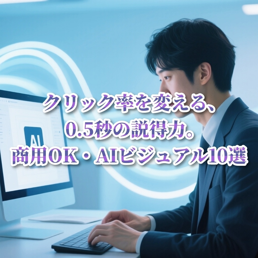 【商用利用可】視線を釘付けにする！広告・Webデザインを格上げするAIビジュアル素材集 vol.1（10枚セット）