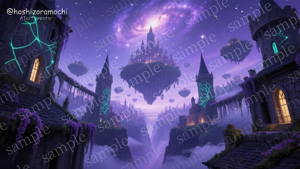 🌌 10 Scenes of Eternal Starlight - 永遠の星空風景10選 🌌 AIデジタルアートコレクション(商用利用可)