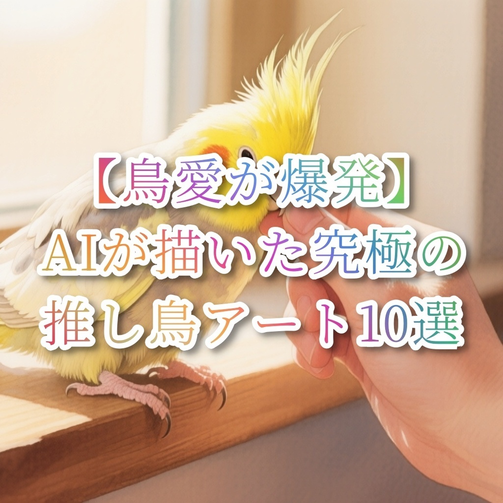 愛鳥家の心に響く!AIが描いた究極の推し鳥アート10選セット