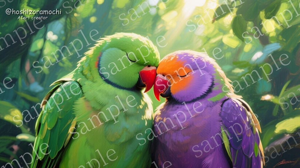 愛鳥家の心に響く!AIが描いた究極の推し鳥アート10選セット