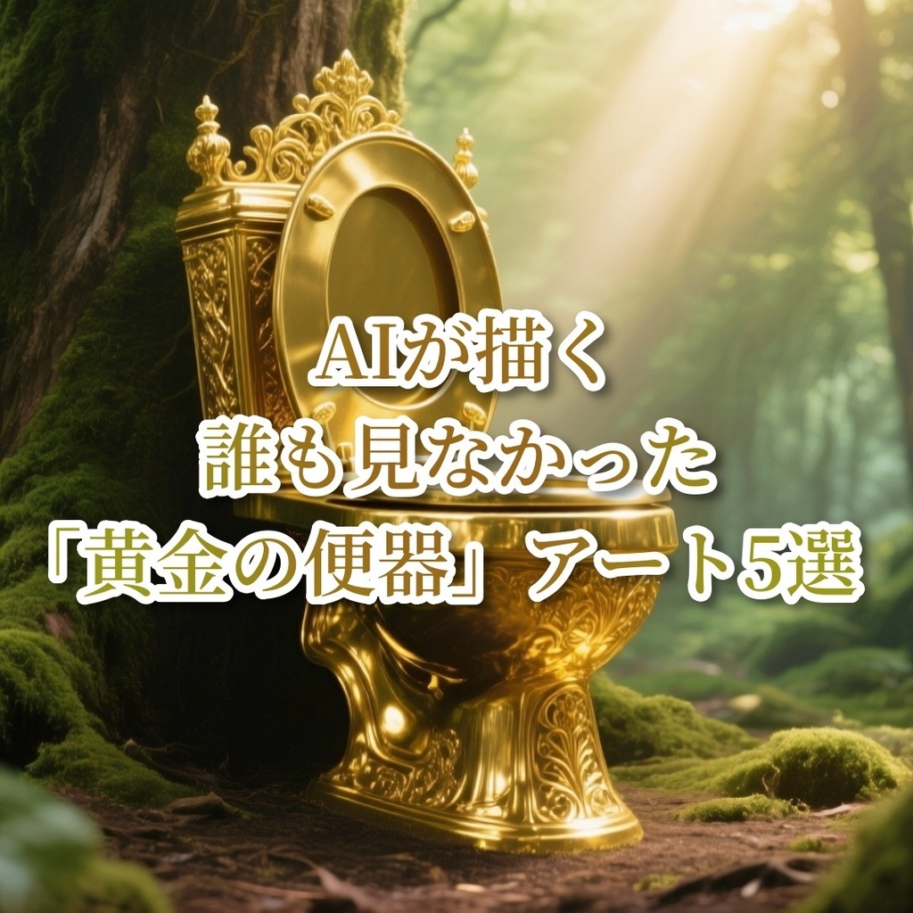 異次元の便器アート集「便器の黙示録：五つの玉座」AIが描いた、美しすぎる5枚組デジタル画像パック