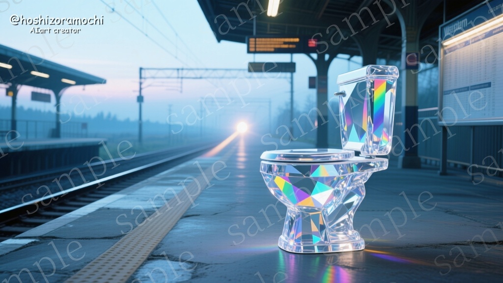 異次元の便器アート集「便器の黙示録:五つの玉座」AIが描いた、美しすぎる5枚組デジタル画像パック