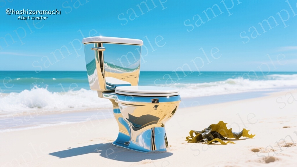 異次元の便器アート集「便器の黙示録:五つの玉座」AIが描いた、美しすぎる5枚組デジタル画像パック