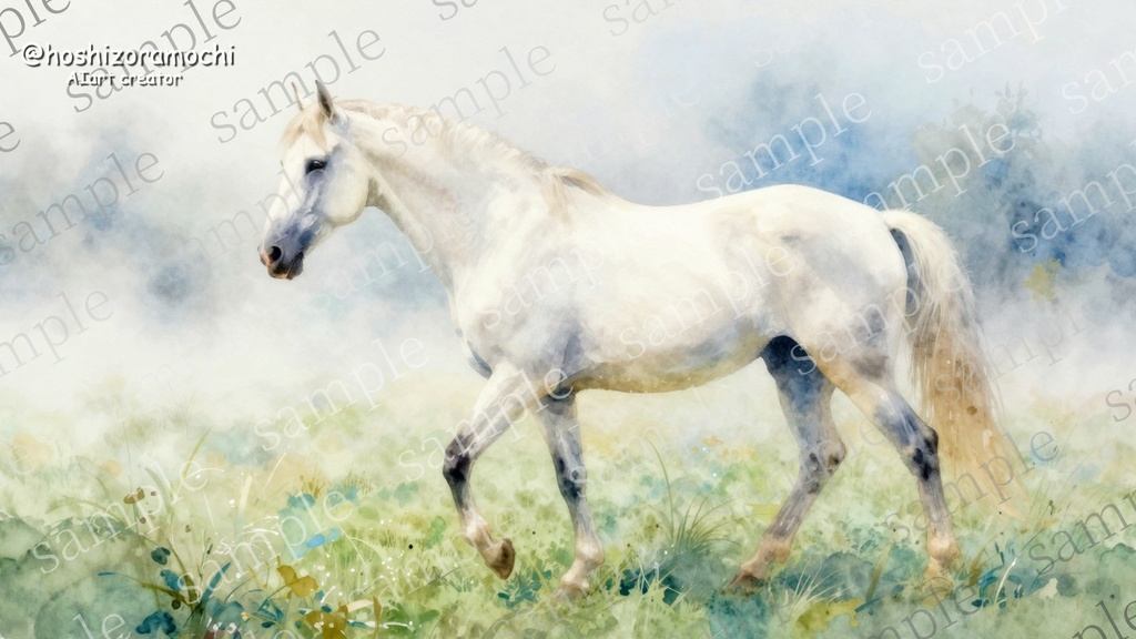 【2026年午年】AI生成 馬の画像素材30枚セット〜10スタイルで描く駿馬コレクション〜