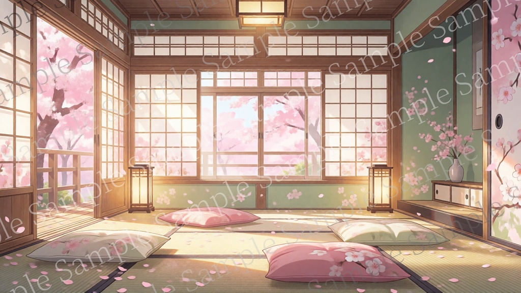 【VTuber・配信背景】ゆめかわ部屋背景素材20枚セット|商用利用OK|8K対応