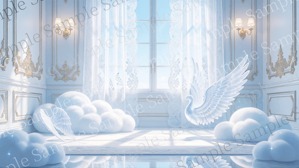 【VTuber・配信背景】ゆめかわ部屋背景素材20枚セット|商用利用OK|8K対応