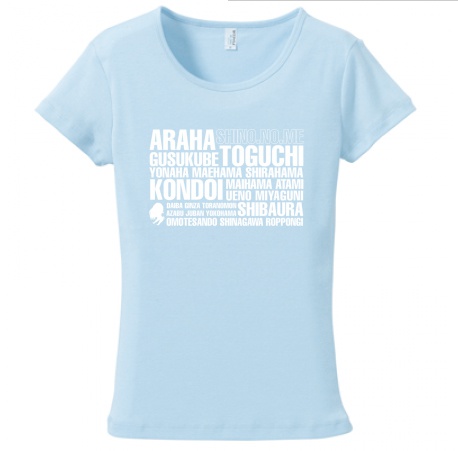Location Logo Blue T-shirt for Ladies / レディースTシャツ