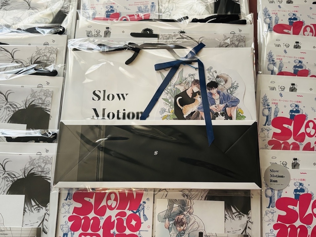 【J庭60/淡々新刊セット】スローモーション・ラン小話集+グッズ