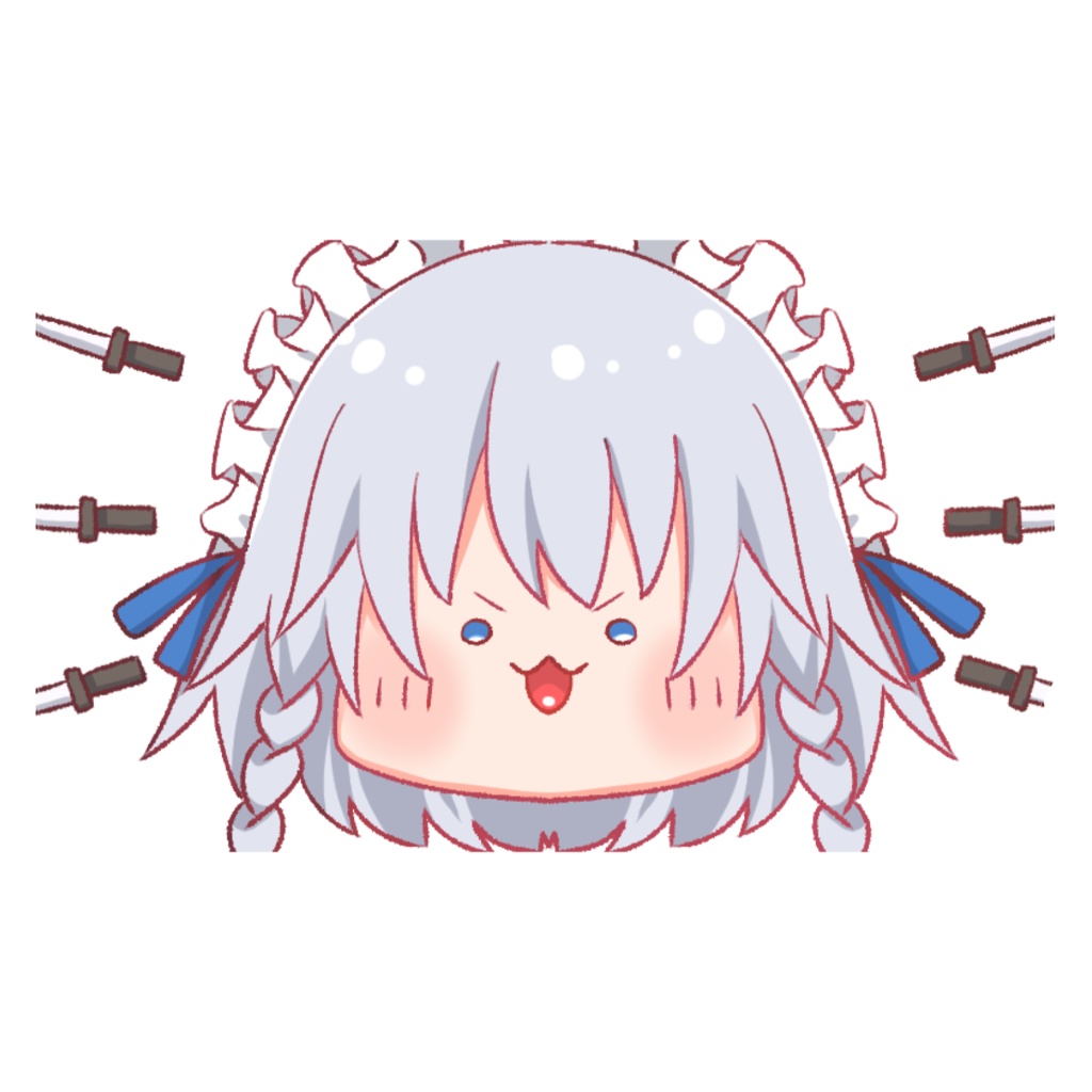 【東方Project】もちもち咲夜さん【ICカードステッカー】