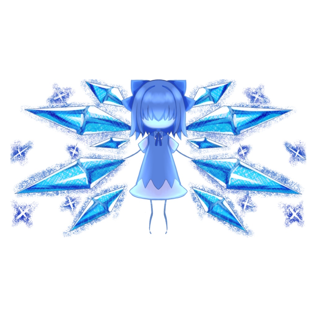 【東方Project】不思議なチルノ【ICカードステッカー】