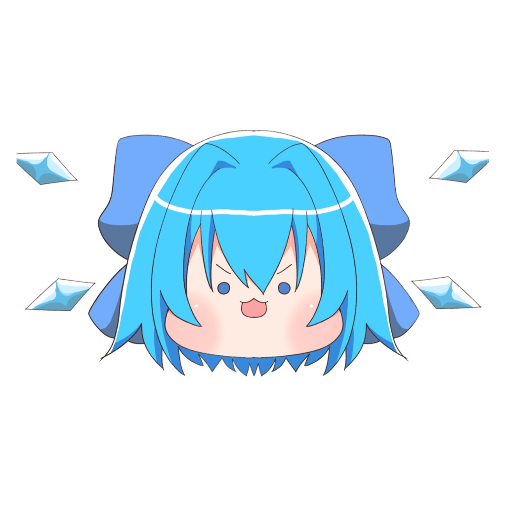 【東方Project】もちもちチルノちゃん【ICカードステッカー】