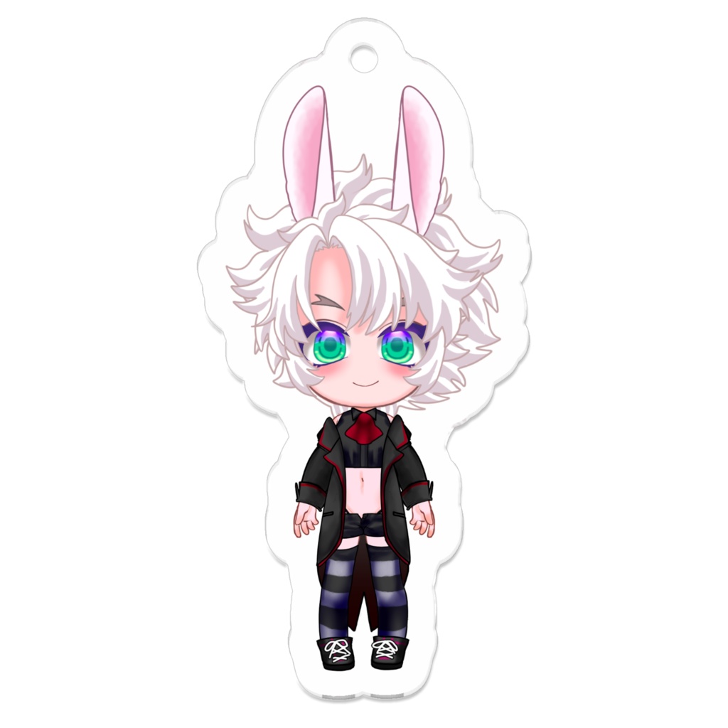 【Vtuber】白兎瑠衣アクリルキーホルダーmini
