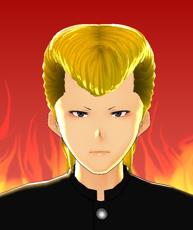 vroid 男性用 髪型 喧嘩上等!ヤンキーリーゼント!