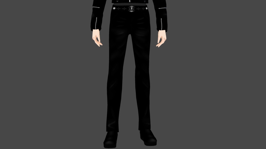 Vroid正式版対応 衣装テクスチャ レザーパンツ&ブーツ