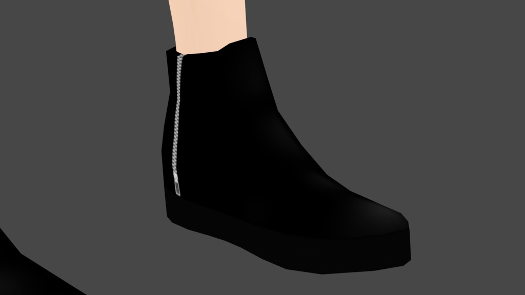 Vroid正式版対応 衣装テクスチャ レザーパンツ&ブーツ