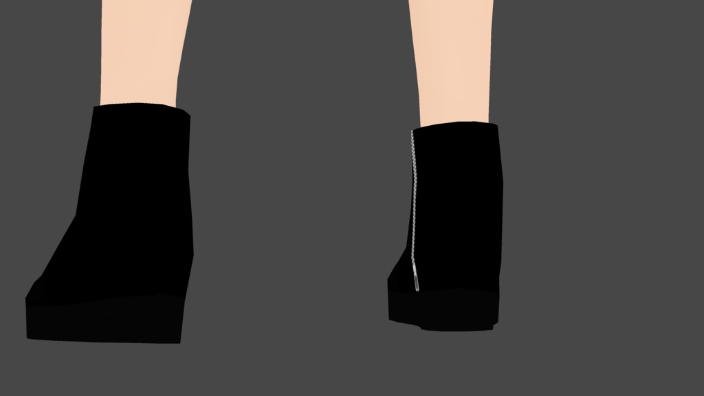 Vroid正式版対応 衣装テクスチャ レザーパンツ&ブーツ