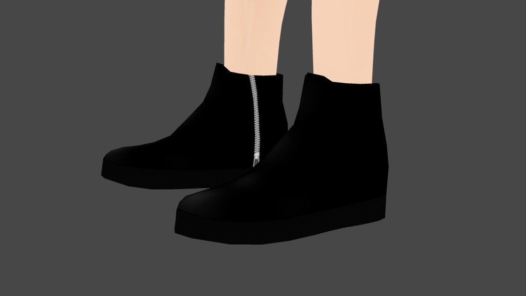 Vroid正式版対応 衣装テクスチャ レザーパンツ&ブーツ