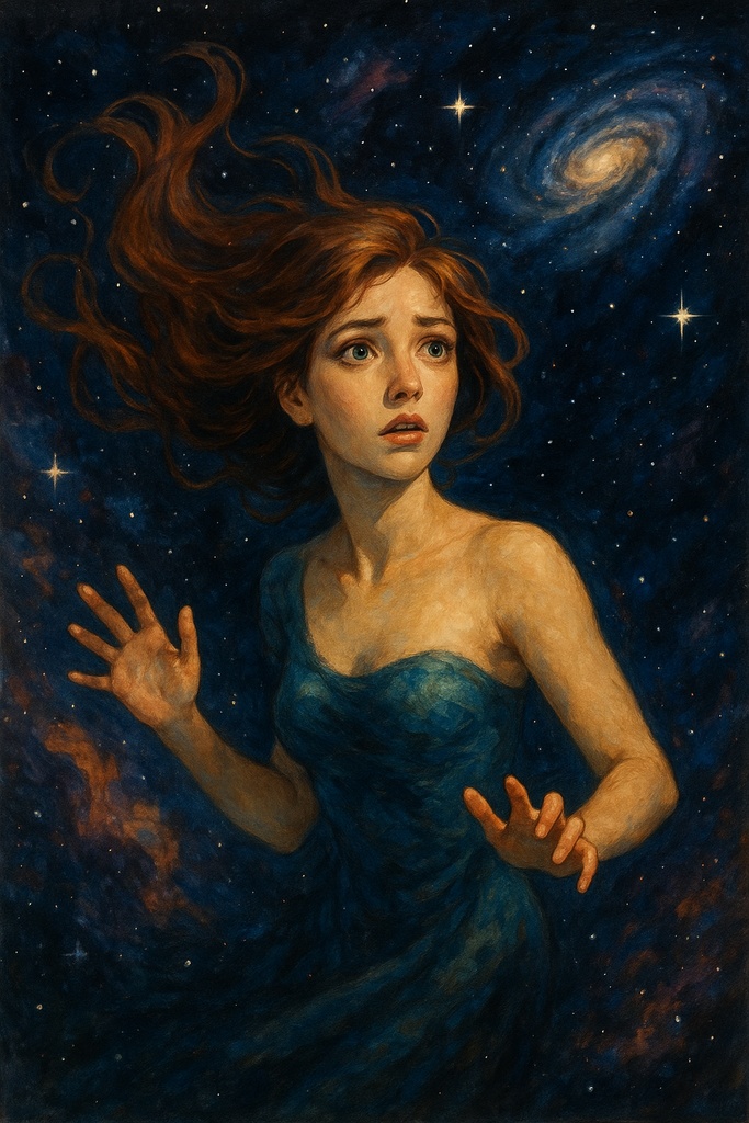 宇宙を彷徨う美女