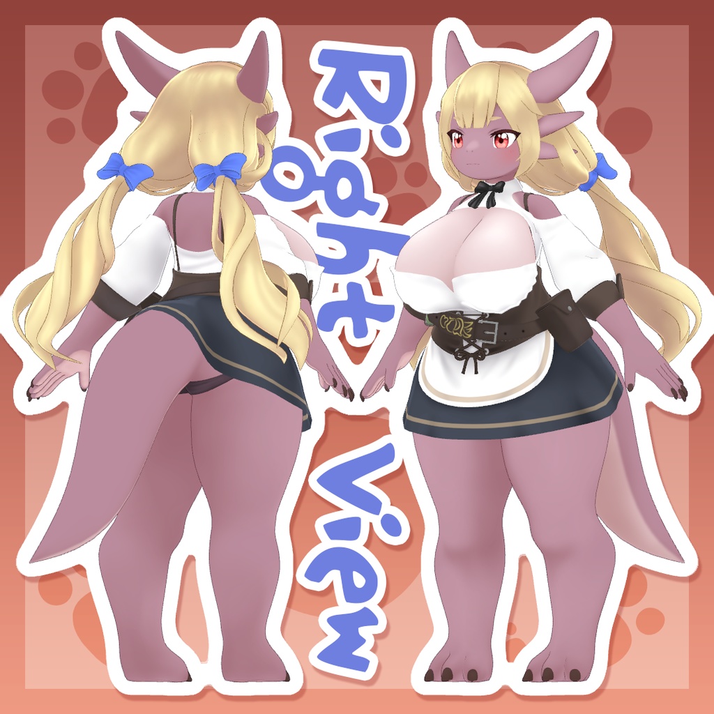 【VRChat専用オリジナルアバター】ダフネ・コボルド少女