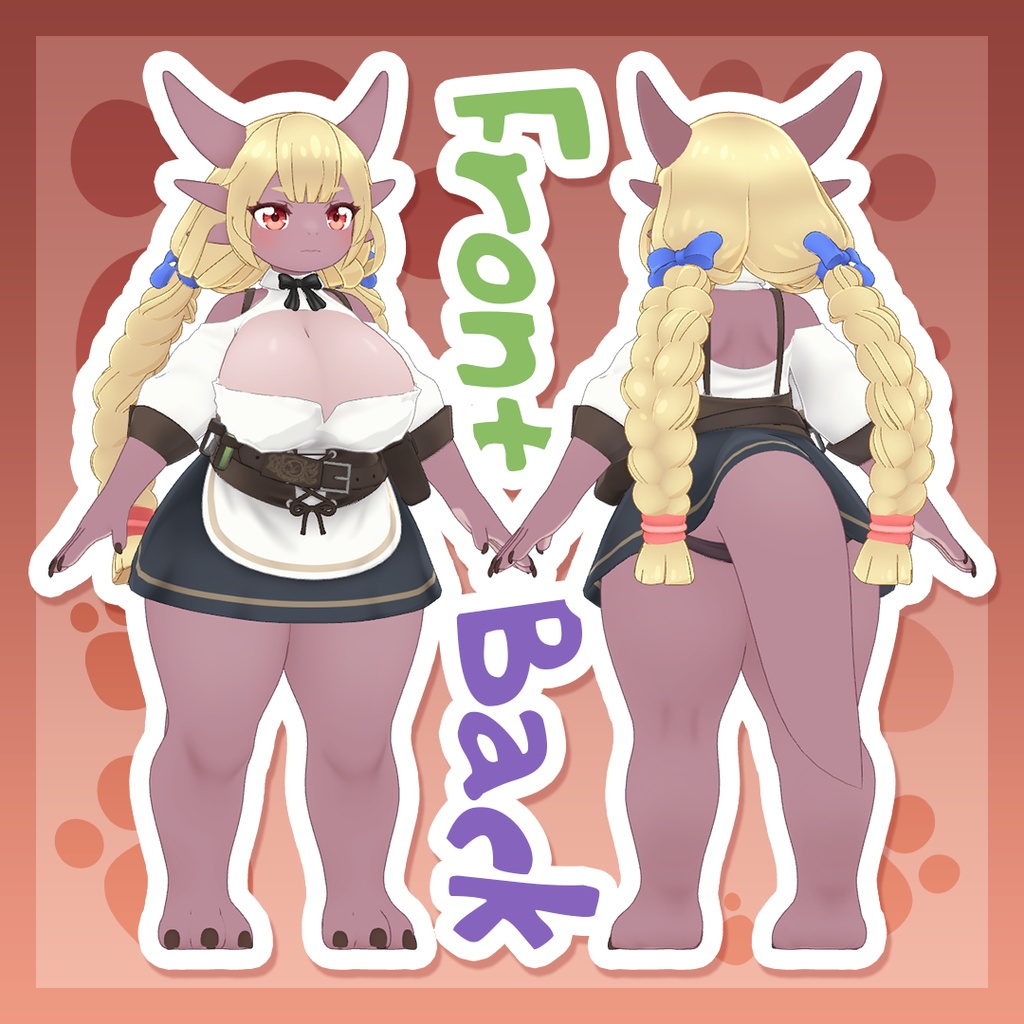【オリジナル3Dモデル】ダフネ・コボルド少女