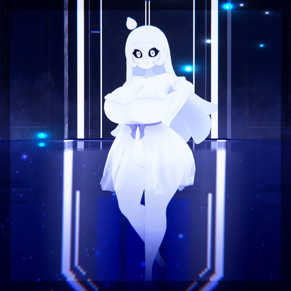 【VRChat専用オリジナルアバター】ゆうぅれいちゃん・幽霊少女