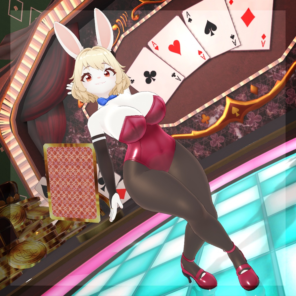 【VRChat専用オリジナルアバター】シャルロット・バニーガール